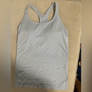 lululemon Ebb to Street tank size 10 like new Blue Linen